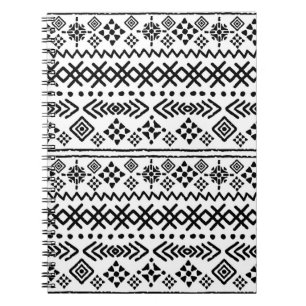 Tribale kunst boho naadloos patroon notitieboek