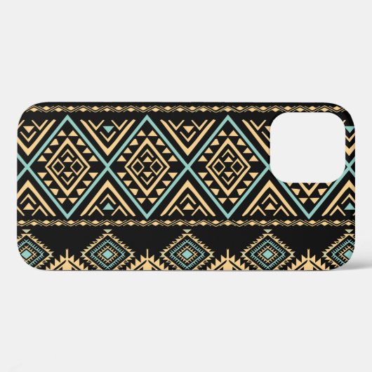 Tribale kunst, etnisch geometrisch, kleurrijk patr Case-Mate iPhone case (Achterkant (horizontaal))