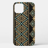 Tribale kunst, etnisch geometrisch, kleurrijk patr Case-Mate iPhone case (Achterkant)