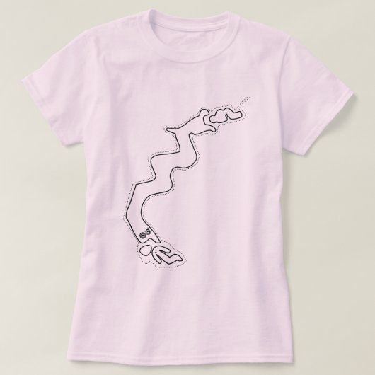 Tribale kunst - Geoglyph Oudheid T-shirt (Design voorkant)