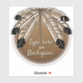 Tribale kunst Sticker personaliseert Eerste-Naties (Vel)