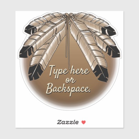 Tribale kunst Sticker personaliseert Eerste-Naties (Vel)