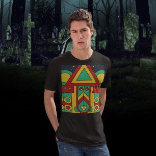 Tribale kunst van Aztec Tiki T-shirt
