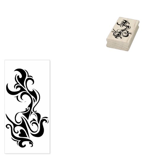 tribale kunststempel rubberstempel (Gestempeld)