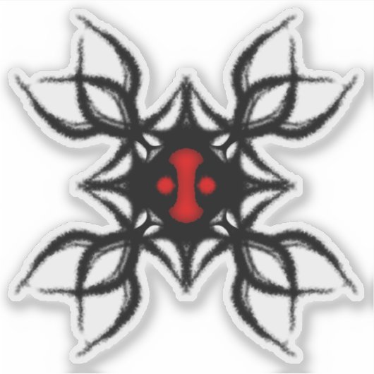 Tribale kwallen sticker (Voorkant)