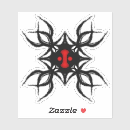 Tribale kwallen sticker (Vel)