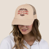 Tribale links op de middelbare school trucker pet (In situ)