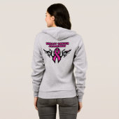 Tribale lint...Borstkanker Hoodie (Achterkant volledig)