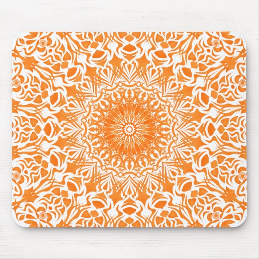 Tribale Mandala Oranje Muismat (Voorkant)