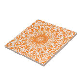 Tribale Mandala Oranje Tegeltje (Zijkant)