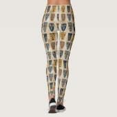 Tribale Masker Boho Patroon Leggings (Achterkant)
