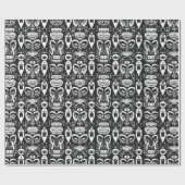 Tribale maskers cadeaupapier (Vlak)