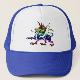 Tribale Metalen Draken Hoed Trucker Pet