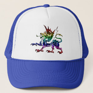Tribale Metalen Draken Hoed Trucker Pet