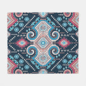 Tribale mexicaanse  etnische naadloze patronen fleece deken (Voorkant (Horizontaal))