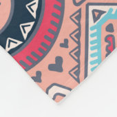 Tribale mexicaanse  etnische naadloze patronen fleece deken (Hoek)