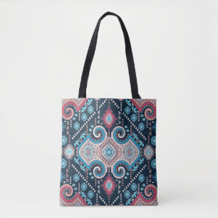 Tribale mexicaanse etnische naadloze patronen tote bag