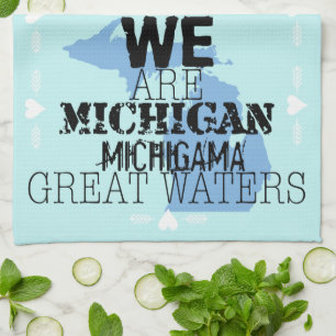 Tribale Michigan Michigama Grote Wateren Ver Weg Theedoek