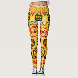 Tribale motieven: naadloos etnisch patroon. leggings