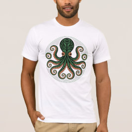 Tribale Octopus Oceaan T-Shirt