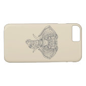 Tribale olifant Afrikaanse dierenkunst Case-Mate iPhone Case (Achterkant (Horizontaal))