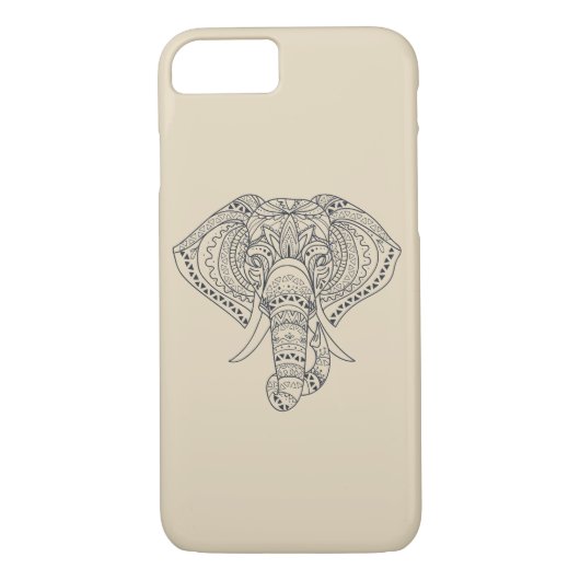 Tribale olifant Afrikaanse dierenkunst Case-Mate iPhone Case (Achterkant)