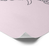 Tribale olifant Afrikaanse dierenkunst Poster (Hoek)