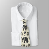 Tribale Olifant Boho Patroon (1) Stropdas (Gebonden)