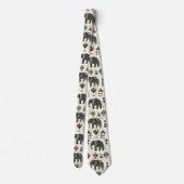 Tribale Olifant Boho Patroon (1) Stropdas (Achterkant)