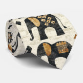 Tribale Olifant Boho Patroon (2) Stropdas (Opgerold)