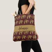 Tribale Olifant Inspiratie Tote Bag (Dichtbij)
