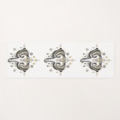 Tribale olifantenafbeelding yoga mat (Voorkant (horizontaal))