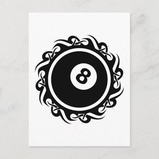tribale oogbol briefkaart (Voorkant)