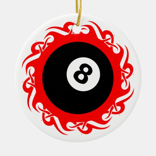 tribale oogbol keramisch ornament (Voorkant)