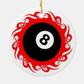 tribale oogbol keramisch ornament (Achterkant)