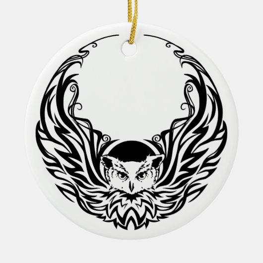 Tribale orkaan keramisch ornament (Voorkant)