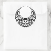 Tribale orkaan ronde sticker (Tas)