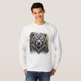 Tribale pantser sneeuwbeer • Winterkracht kunst T-shirt