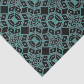 Tribale Pareltjes - Papier voor zwart en Blauwgroe (Detail)