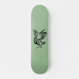 Tribale Pelican Art over Groen Persoonlijk Skateboard