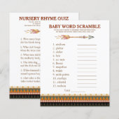 Tribale Pijl Baby Shower Spellen (Voorkant / Achterkant)