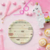 Tribale pijl standaard  trendy modern papieren bordje (Feest)