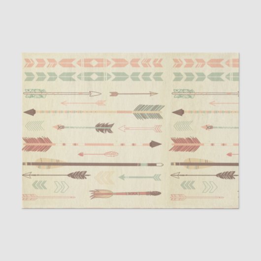 Tribale pijl standaard trendy modern tissuepapier (Voorkant)