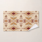 Tribale pijlen, abrikozen, Bourgogne, Tan Bad Handdoek (Handdoek)