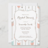 Tribale pijlen Bridal Shower Invitation Kaart (Voorkant)