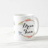 Tribale pijlen van het 'Dream Team'-Waterverf Koffiemok (Voorkant rechts)