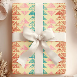 Tribale Pijlpunt Abstract Afrikaans Patroon Cadeaupapier