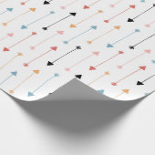 Tribale pijlvormig patroonrooster cadeaupapier (Hoek)