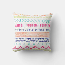 Tribale piloot met kleurrijke handtekeningen voor  kussen