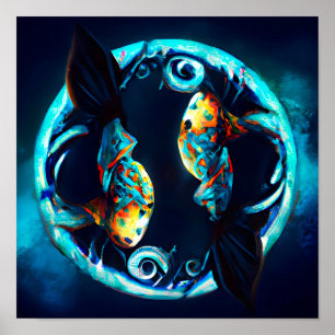 Tribale pisces poster